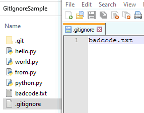 file git ignore trong repository